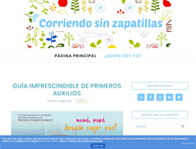 Tablet Screenshot of corriendosinzapatillas.com